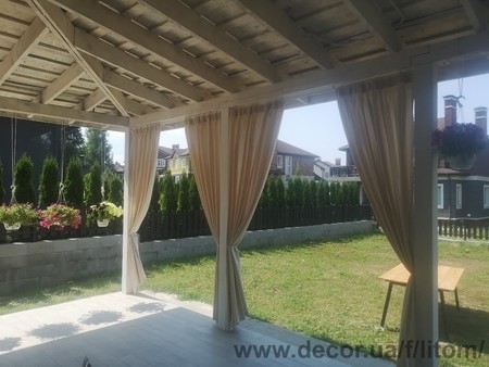 Садовые шторы. Шторы для беседки